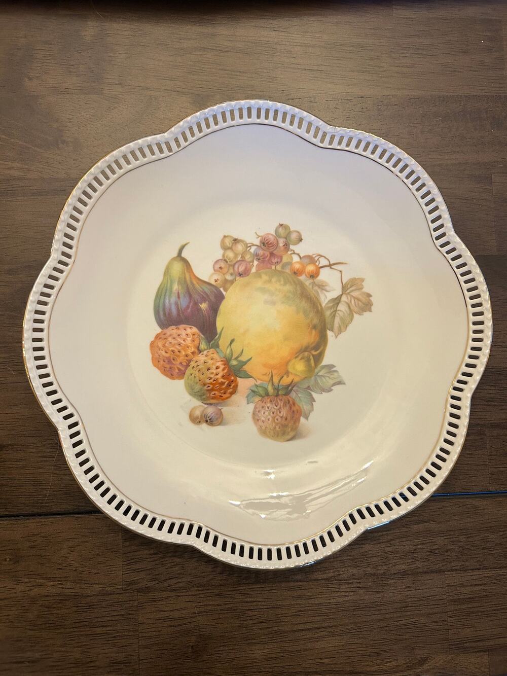 SCHUMANN ARZBERG GERMANY PORCELAIN FRUIT DEPICTION MARKED